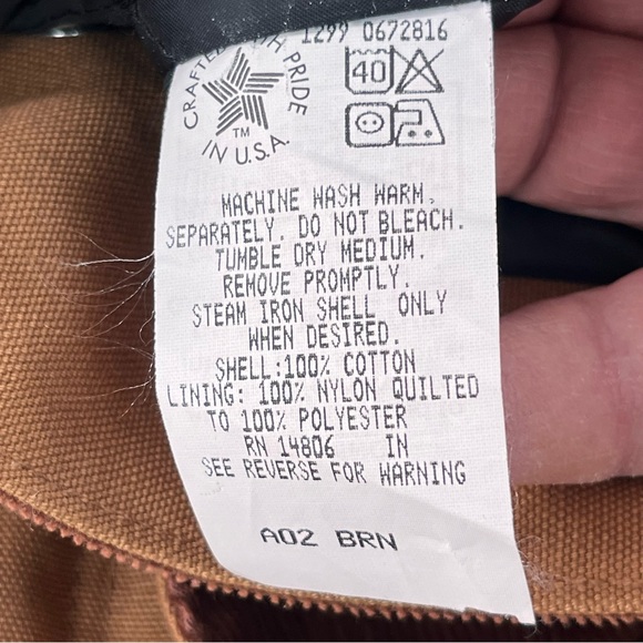 Carhartt Men’s Size 3XL C03 Loose Fit Firm Duck Insulated Traditional Fit Coat - Picture 4 of 13